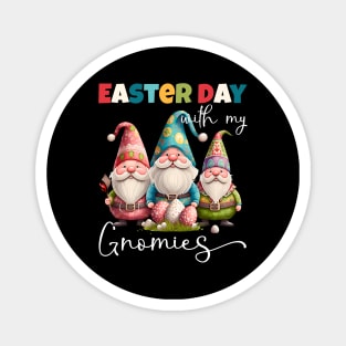 Easter Day With My Gnomies Funny Gnomes Easter Egg Hunting Magnet